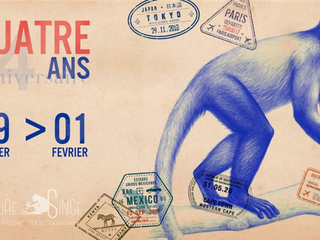 L'Heure du Singe fête ses 4 ans avec 4 jours de singeries...